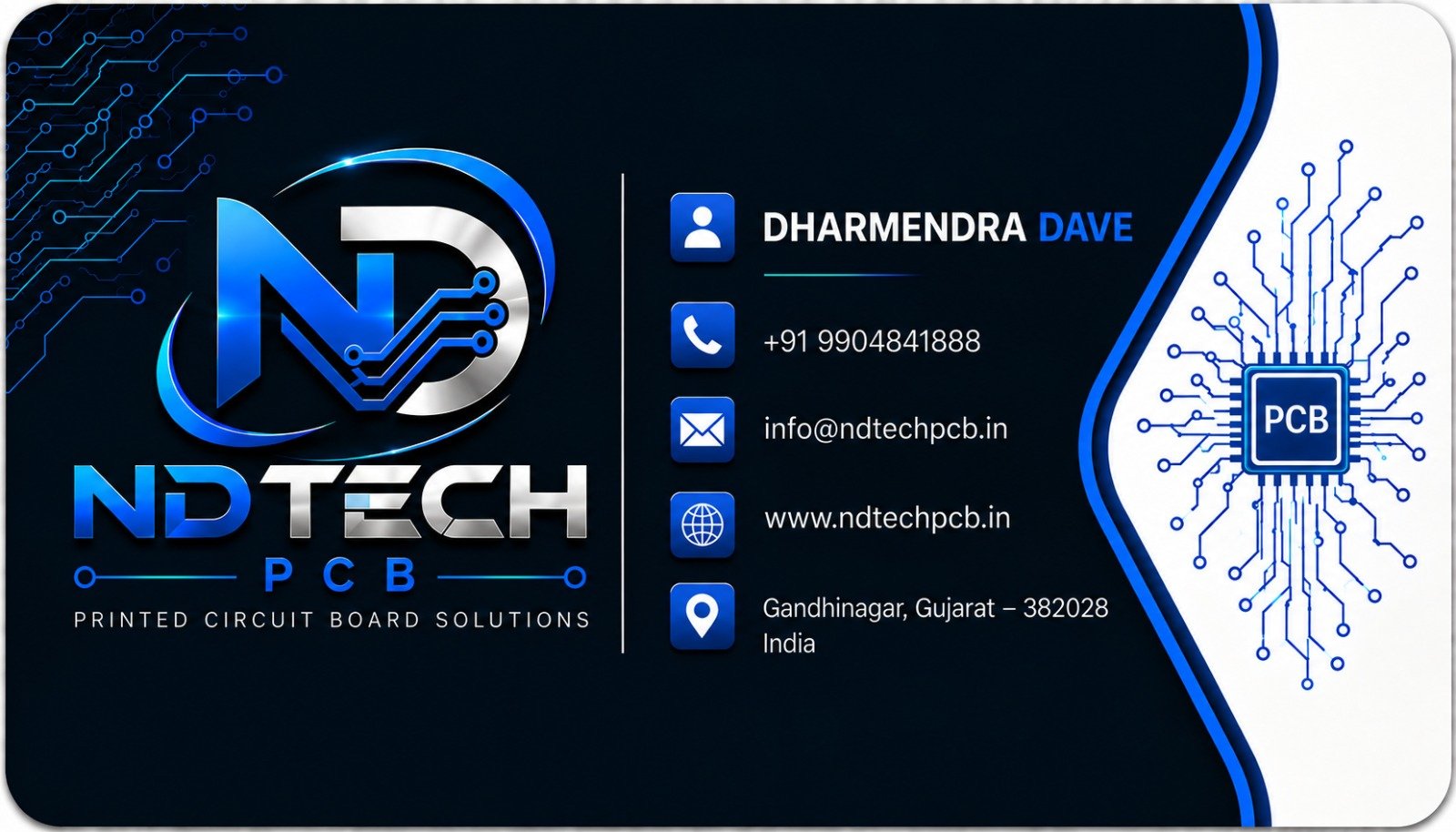 NDTECH Business Card Preview